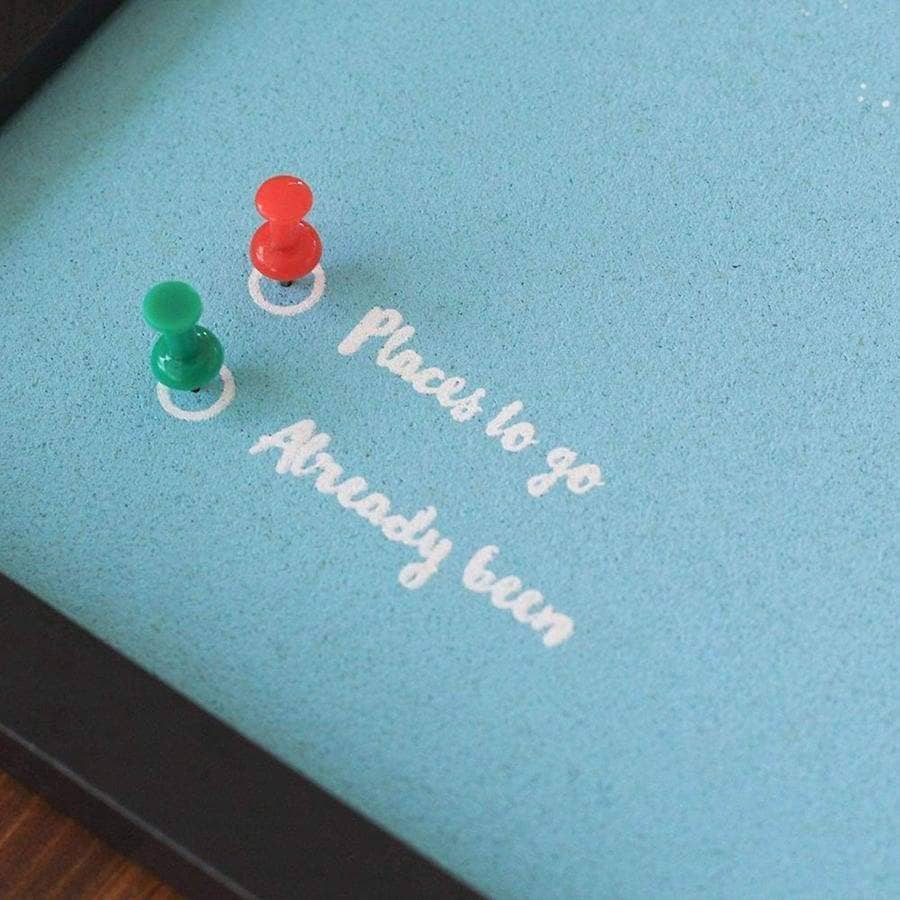 Mapa de corcho - Woody Map Colors Azul - Misswood